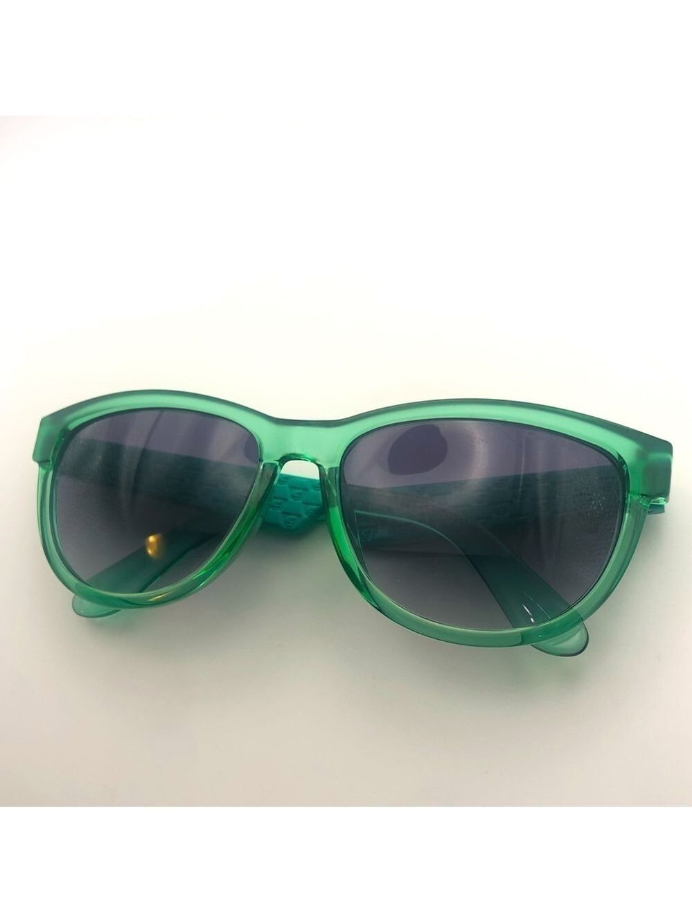 Carrera 5000 BA9DG Teal Aqua Blue Square Sunglasses Minor Scuffs on Lenses GUC